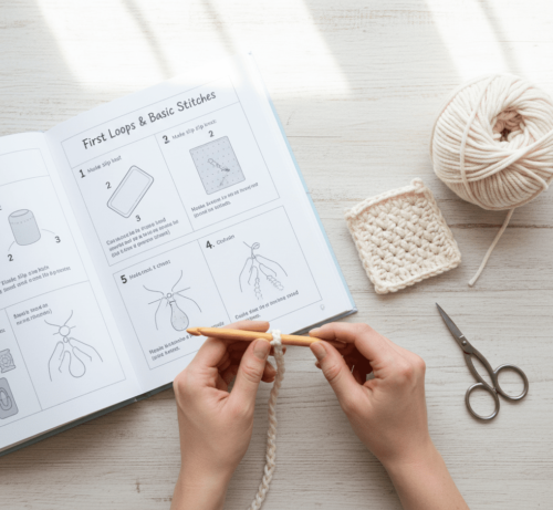 Beginner’s Crochet Guide: Essential Techniques & 80+ Patterns | Step-by-Step Instant Download